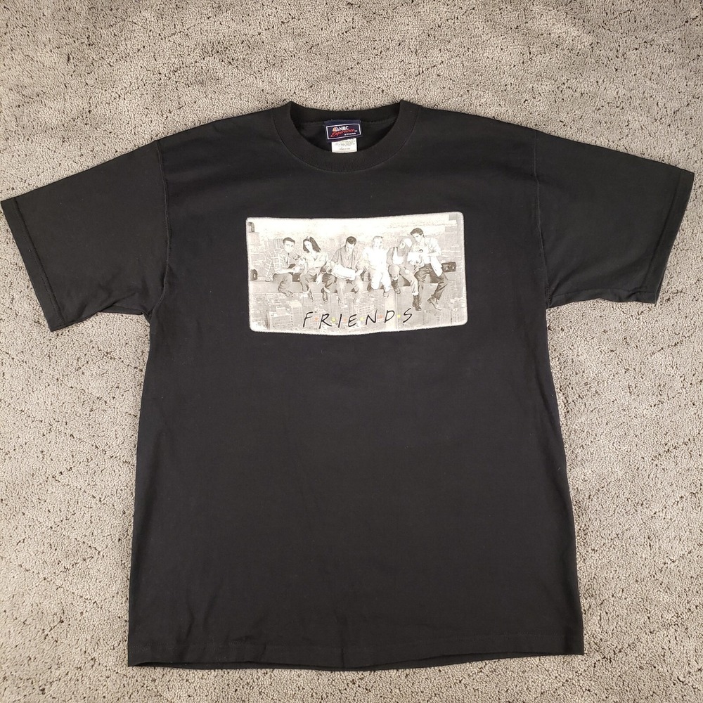 VTG NBC Experience Store Friends T Shirt Adult Large Black Short Sleeve USA Made
